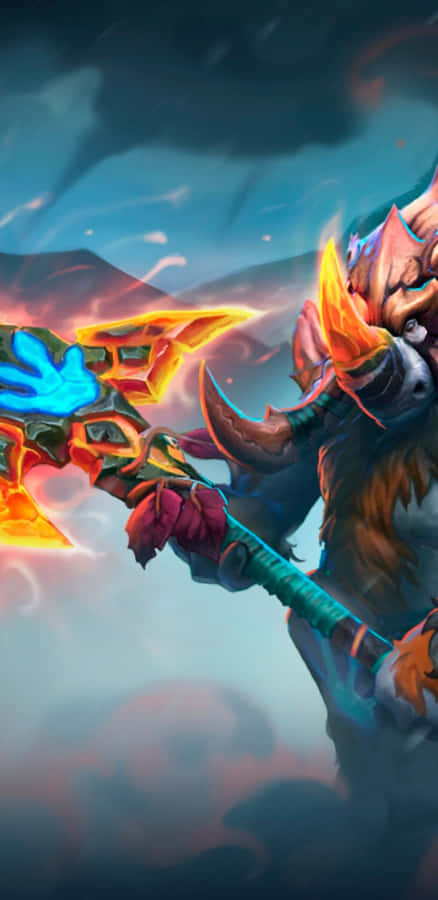 Pixel 3xl Dota 2 Baggrund og Magnus Konge Wallpapers