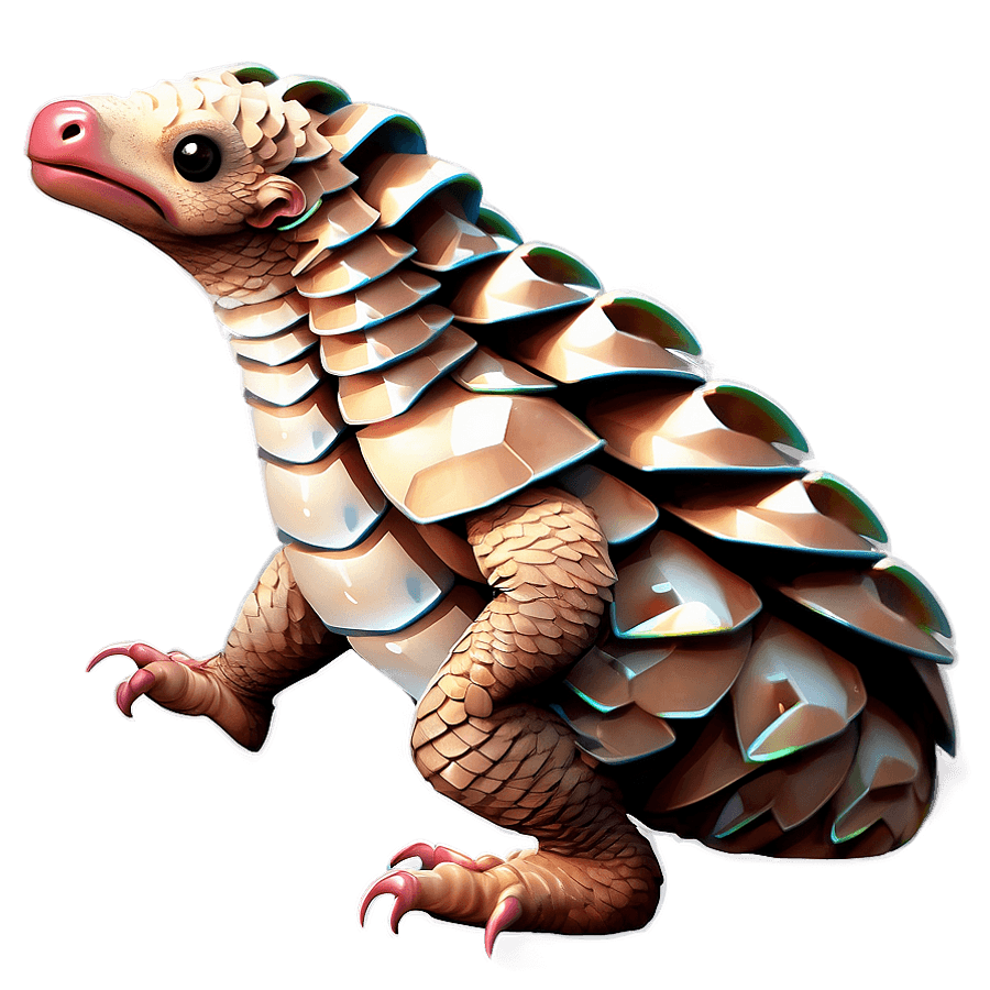 Warrior Pangolin Character PNG 06212024
