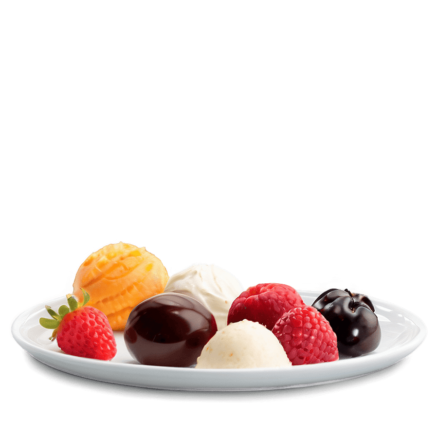 Fancy Dessert Plate PNG rmh38