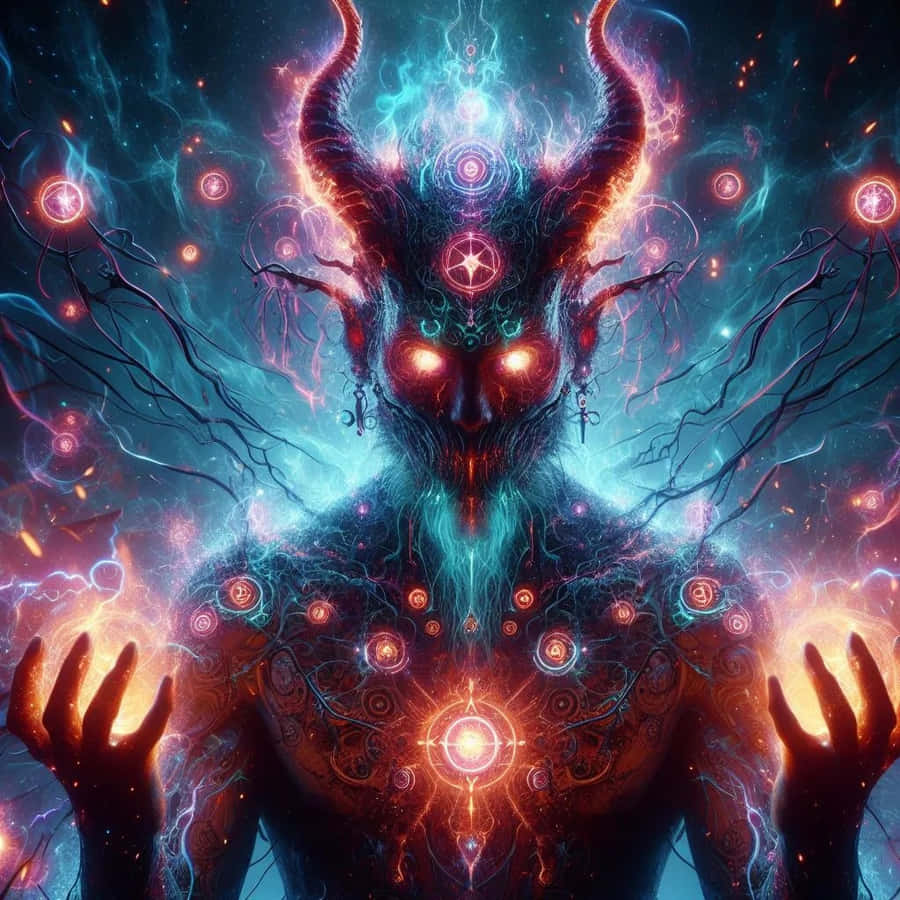 Mystische Baphomet Kunst