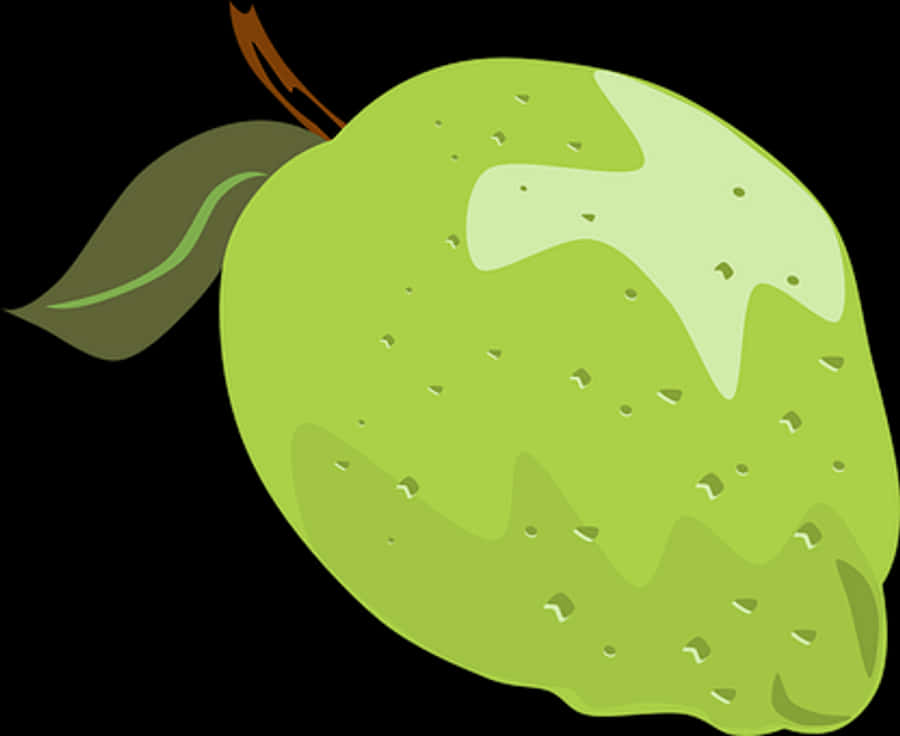 Green Lime Cartoon Illustration