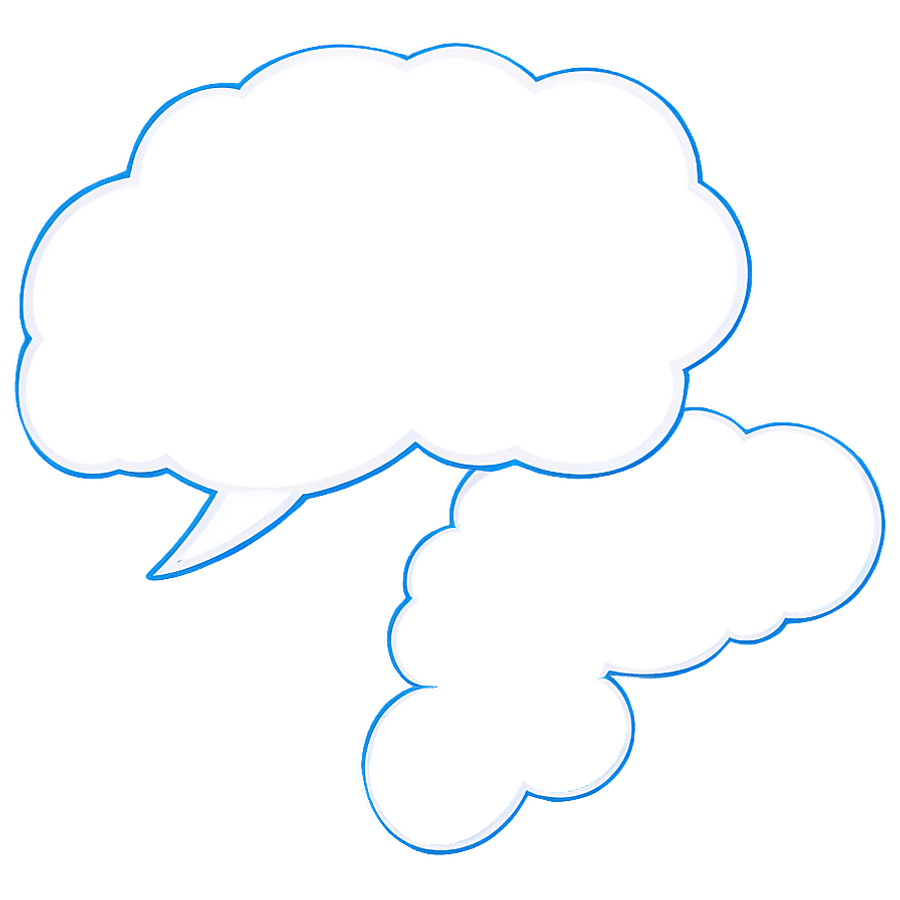 Thought Bubble Outline PNG 05252024