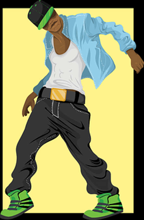 Hip Hop Dancer Illustration