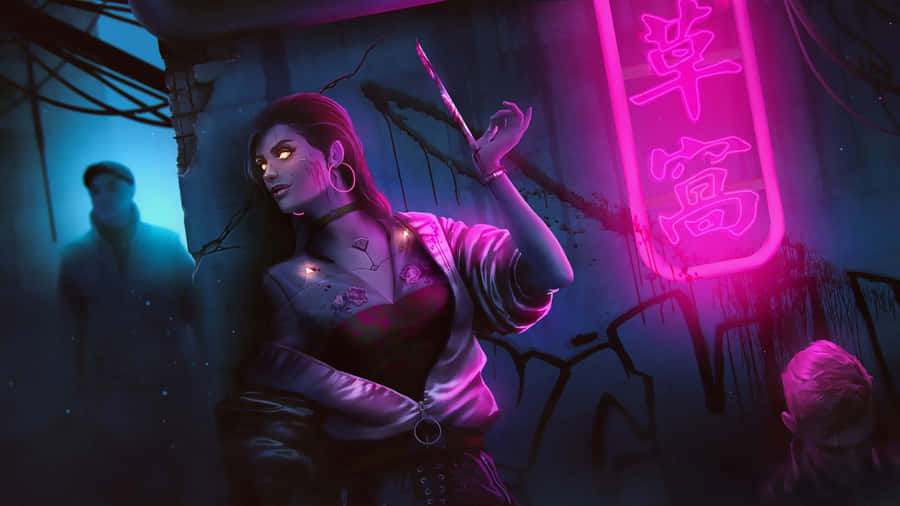 MörkCyberpunk-väggpapper 1920 x 1080