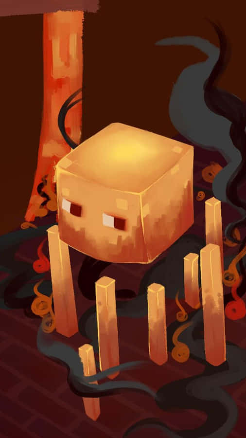 MinecraftBlaze 1080 x 1920 tapet