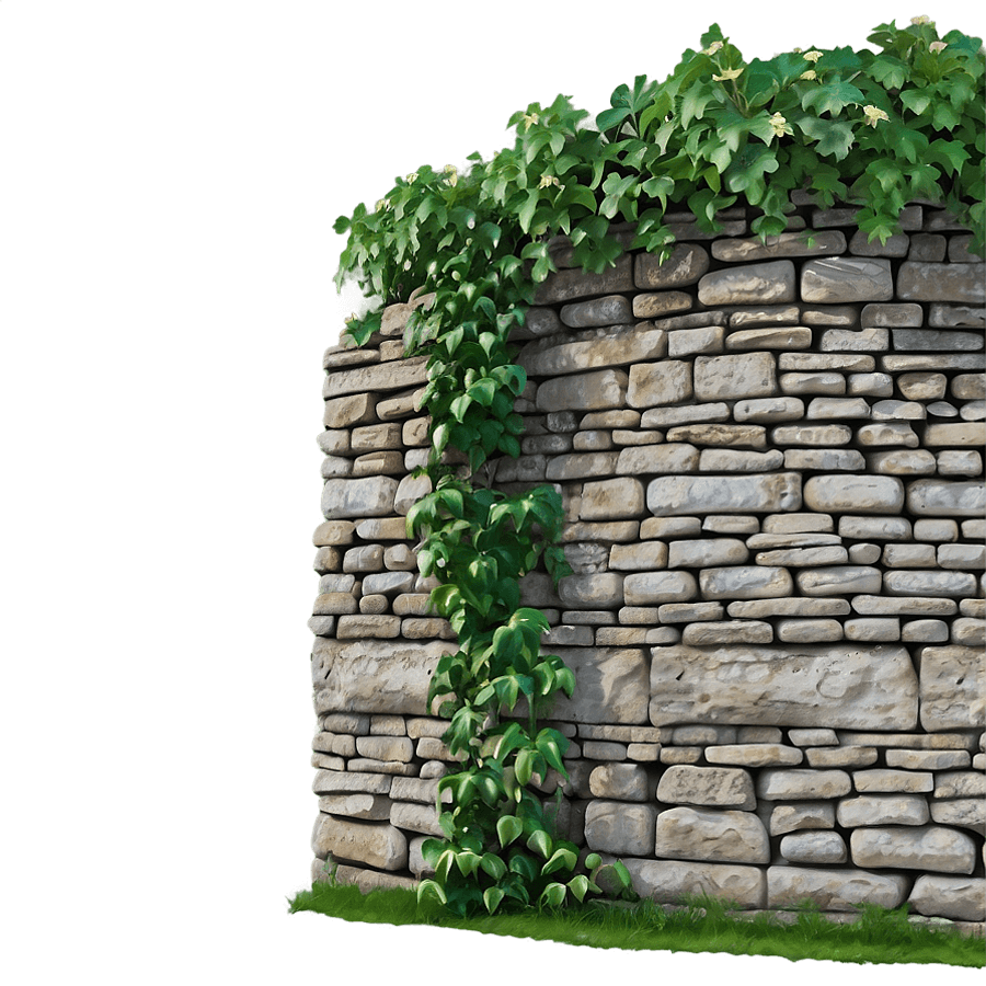 Stone Wall with Ivy PNG bog