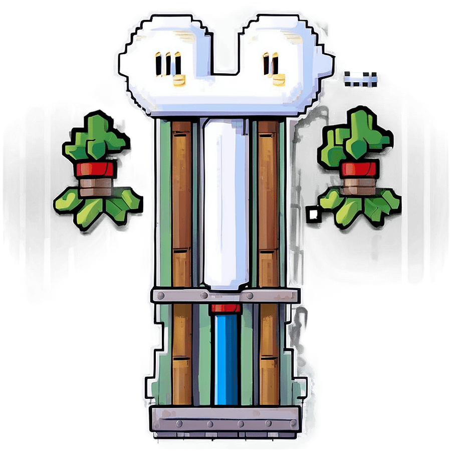 Flappy Bird Pipe Graphic PNG snu