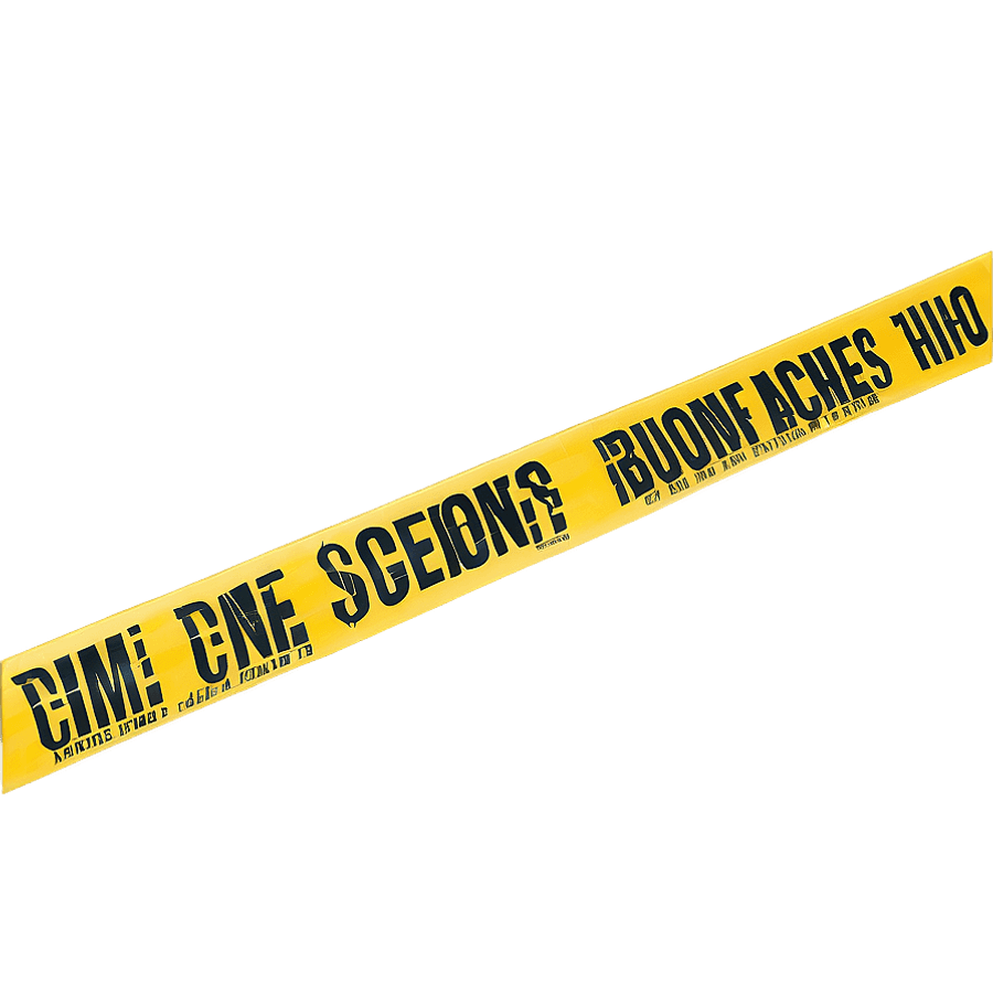Crime Scene Boundary Tape PNG cve45