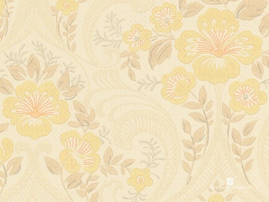 Flowery Beige Background