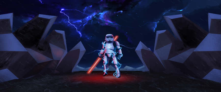 Stormtrooper con Spada Laser Ultra Larga