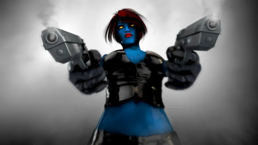 Mystique double guns wallpaper