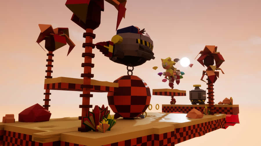SonicSandopolis Zone 1920 x 1080 tapet.