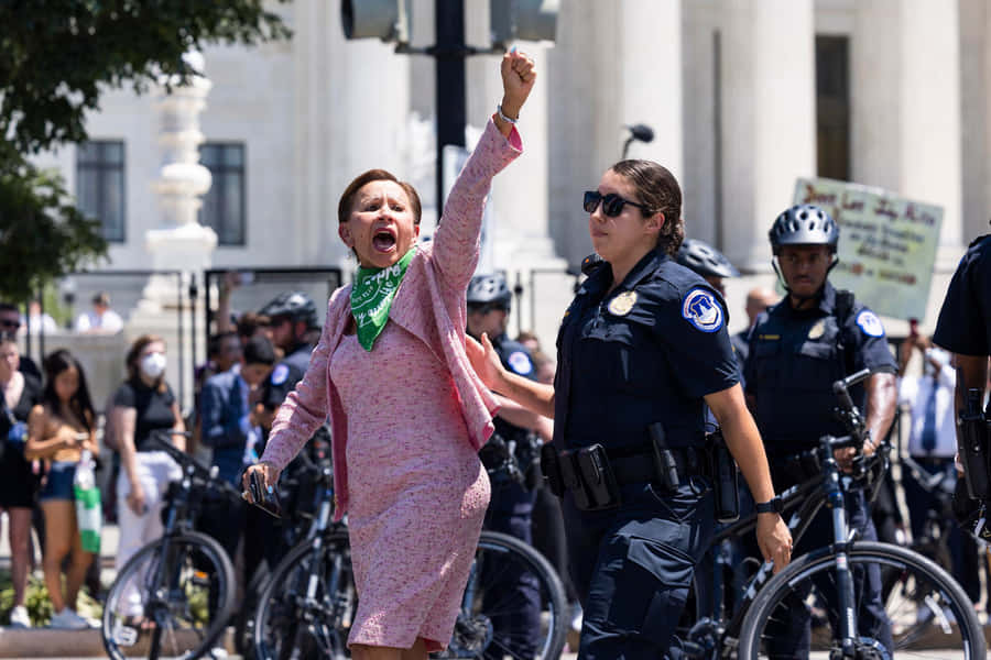 Nydia Velázquez Pink Dress