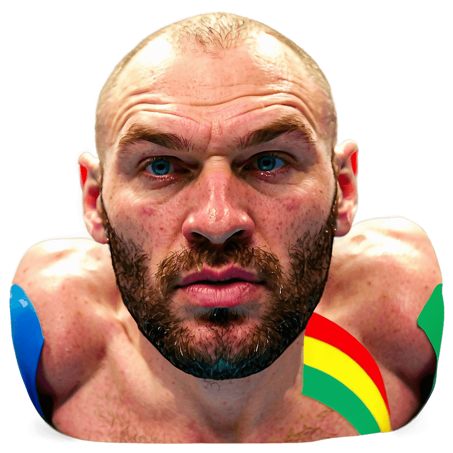 Tyson Fury in Boxing Ring PNG 68
