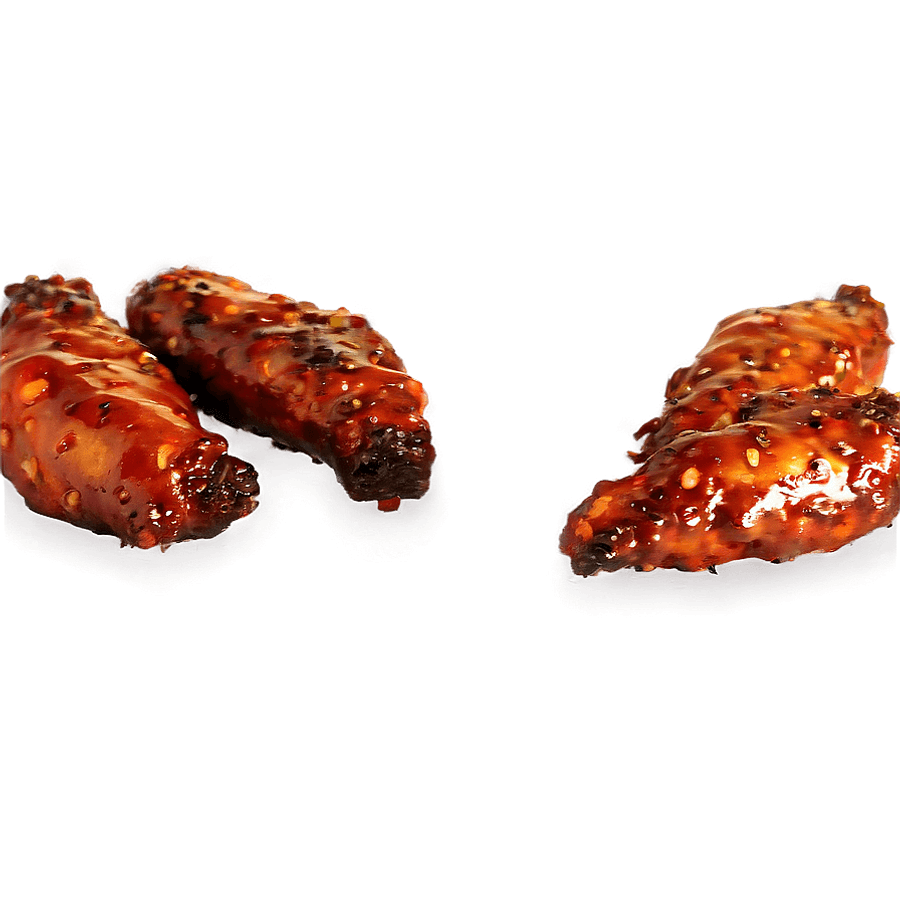 Spicy BBQ Wings PNG bmu8