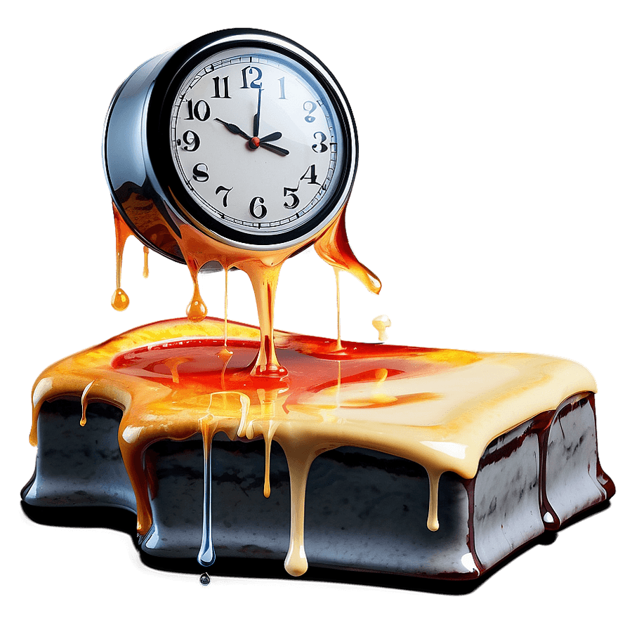 Classic Melting Clock Reproduction PNG 23