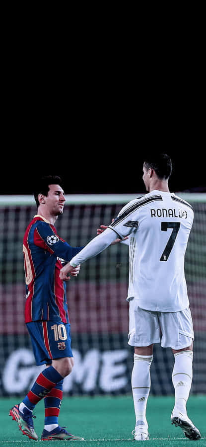Messi Ronaldo Kättely 4K