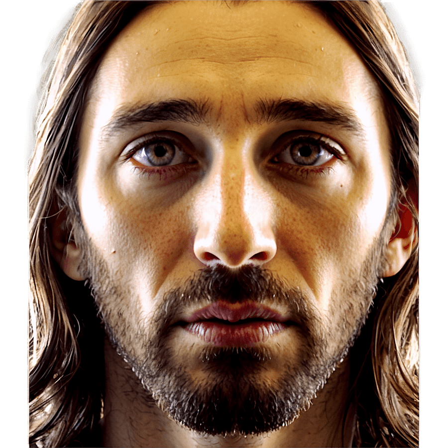 Jesus Face with Tears PNG 36