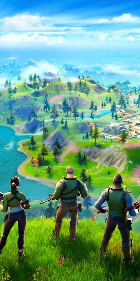 Papelde parede do Pixel 3 do Fortnite Battle Royale na Arena de Batalha.
