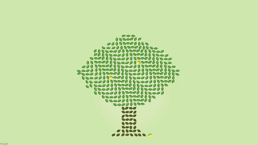 Illusion Green Tree
