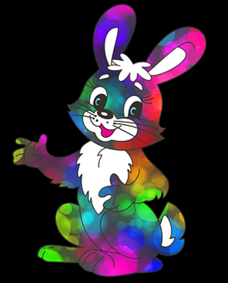 Colorful Cartoon Bunny Illustration