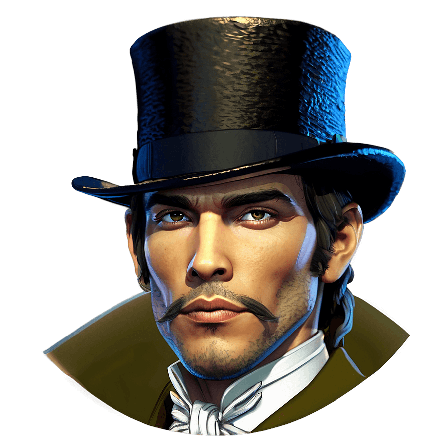Fancy Tophat Sketch PNG 05252024