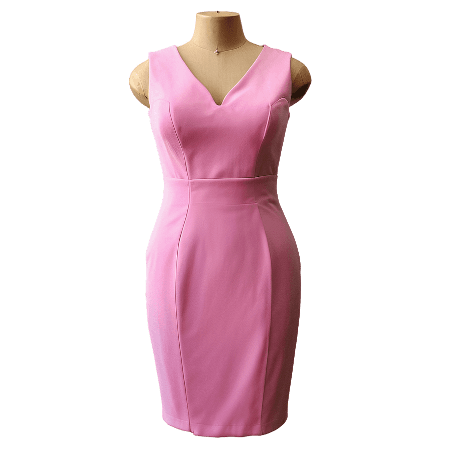 Pink Pencil Dress PNG jwc
