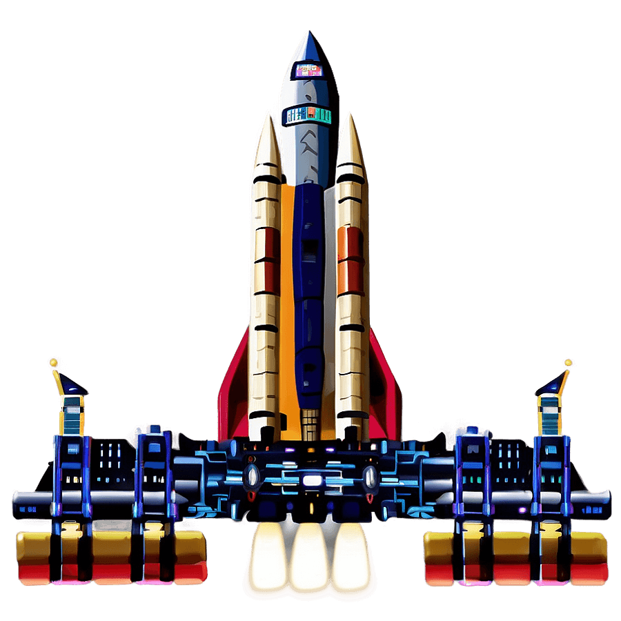 Space Ship Launch Pad PNG xyn
