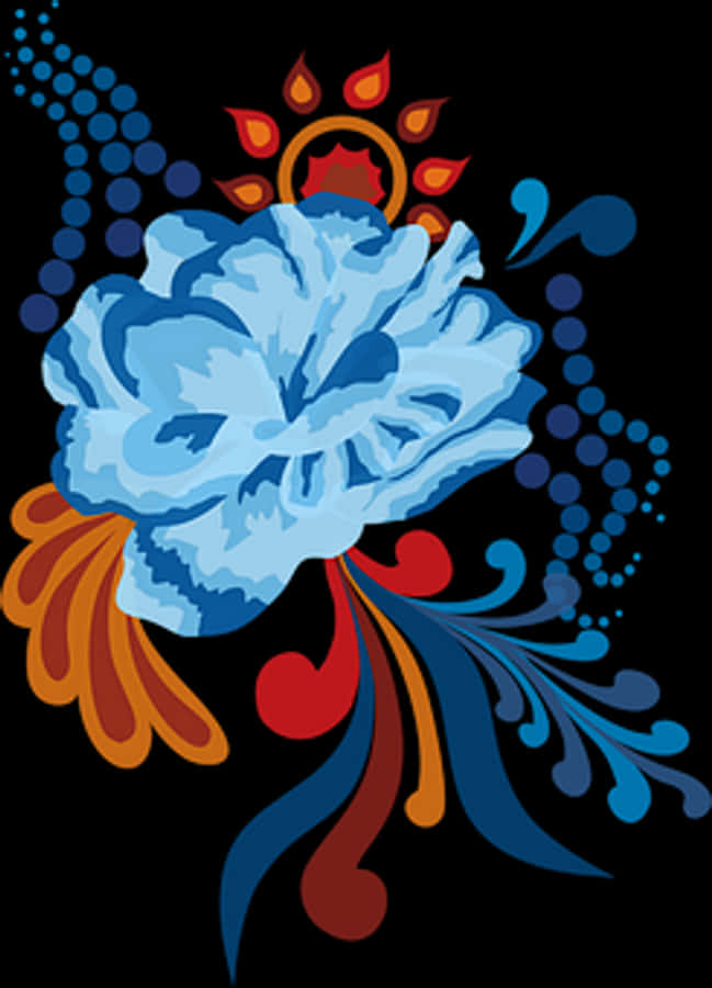 Abstract Floral Artwork