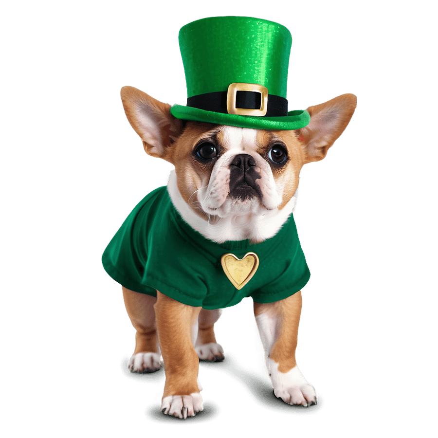 St Patrick's Day Dog Costume PNG kki