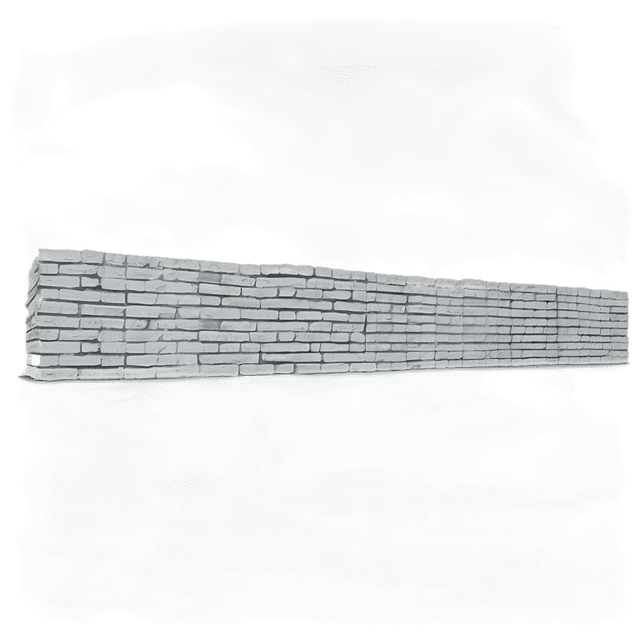 White Brick Wall Panorama PNG quo