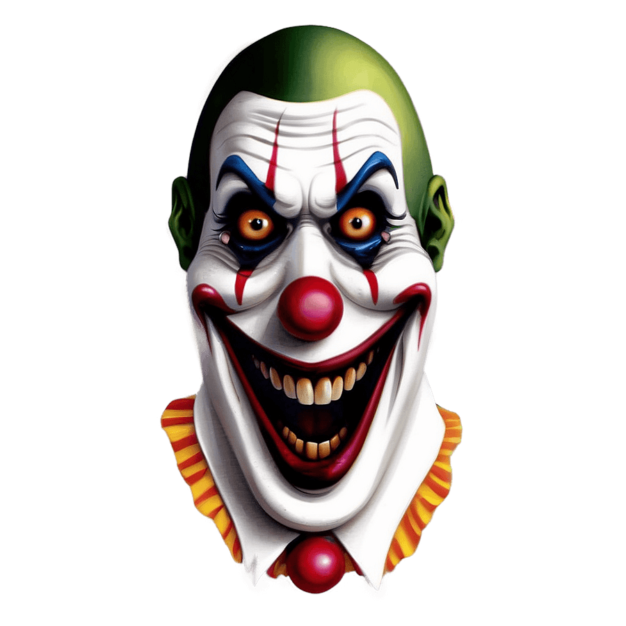 Creepy Clown Smile PNG 05232024