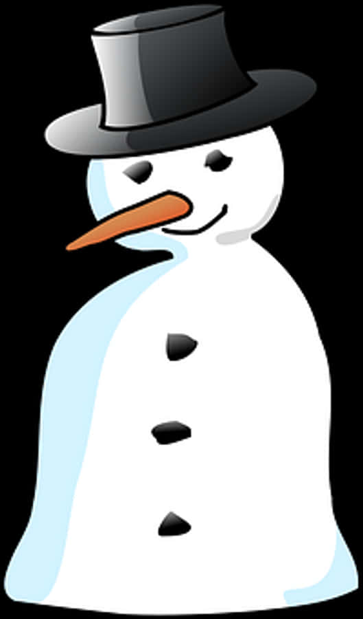 Classic Snowmanwith Top Hat