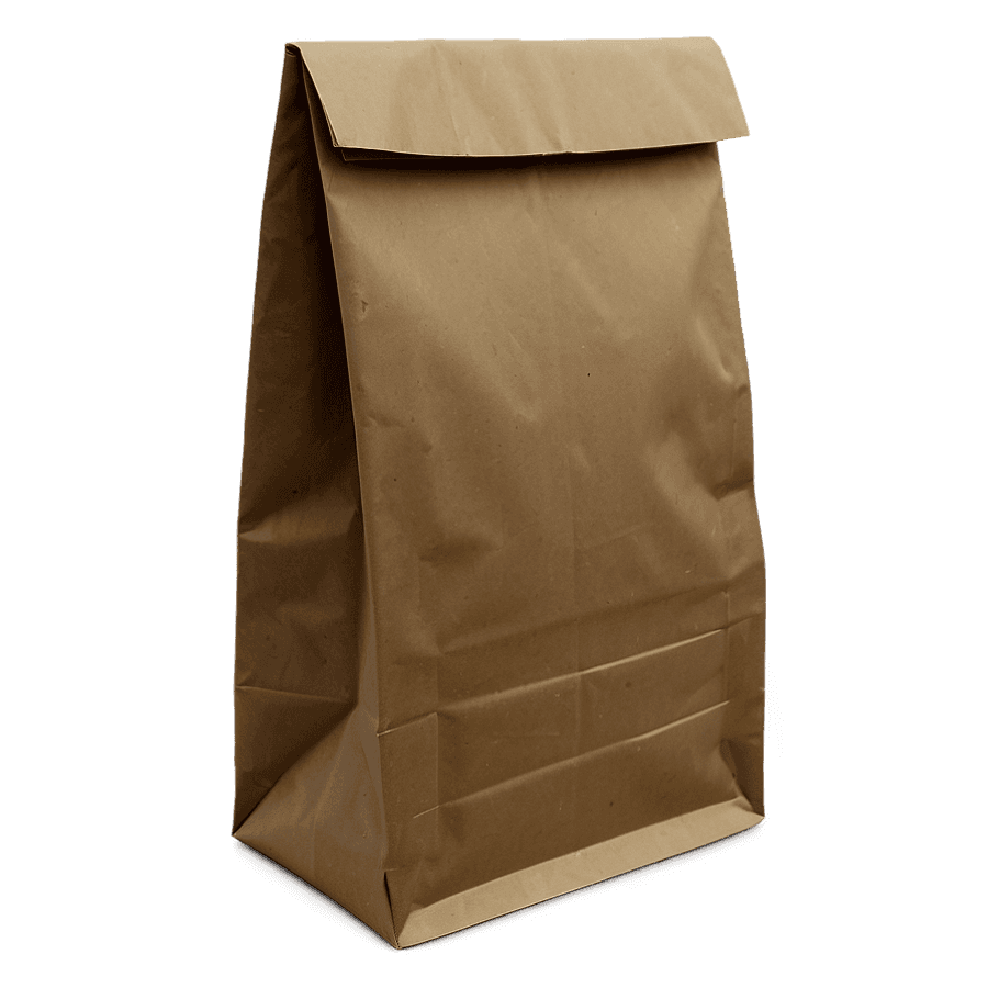 Blank Brown Paper Bag PNG 34