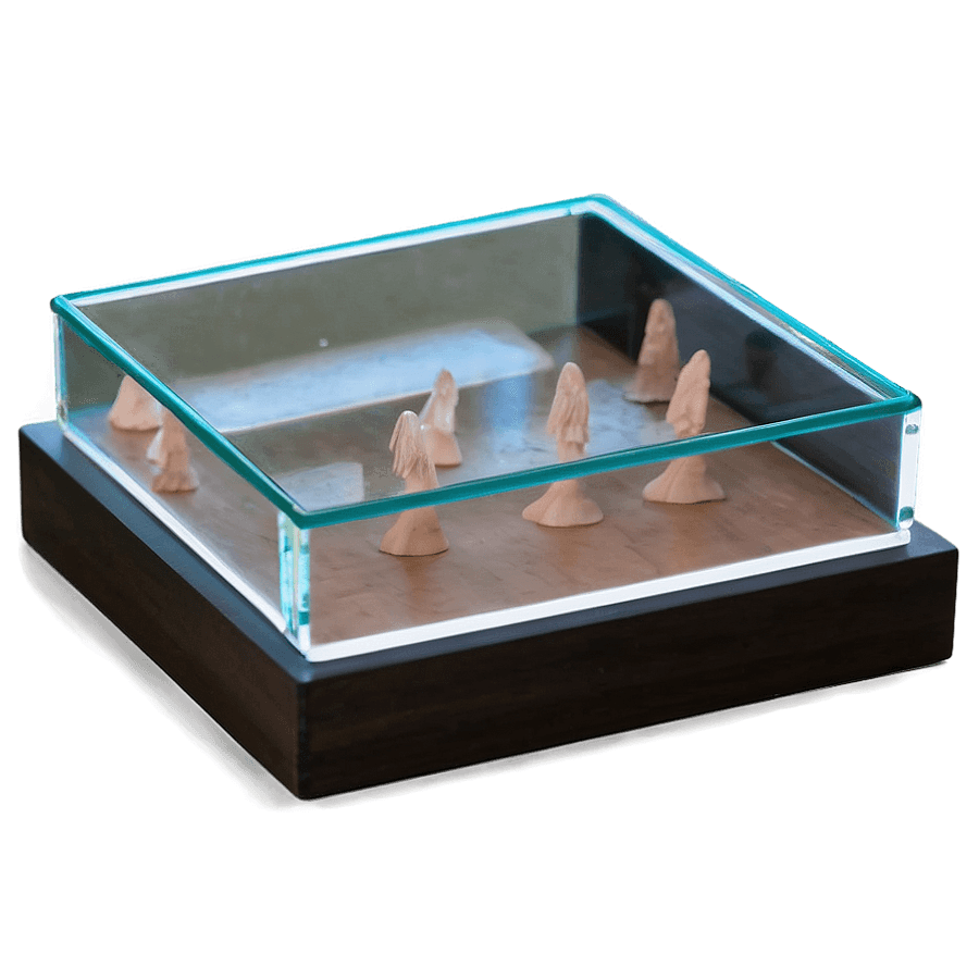 Modern Glass Display Box PNG 06282024