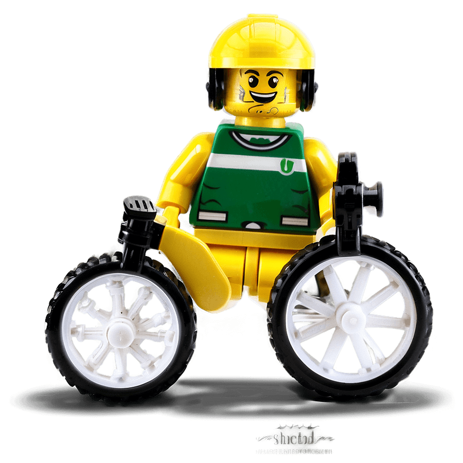 Lego Man Cyclist PNG 05262024