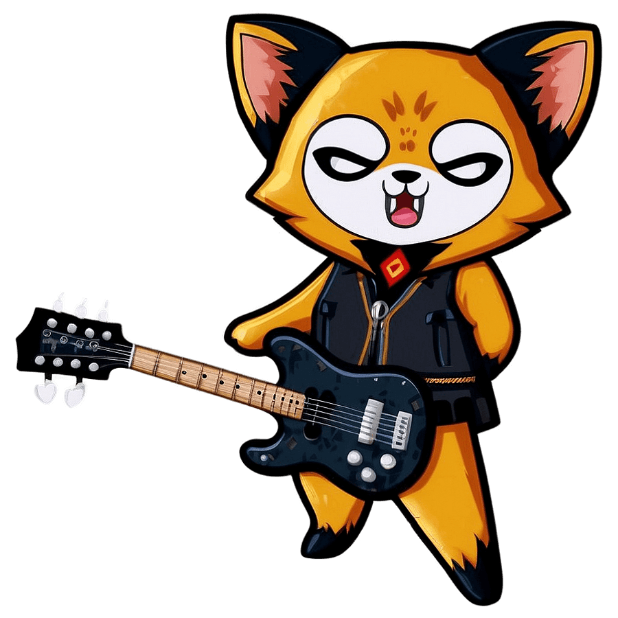 Aggretsuko Heavy Metal PNG kja