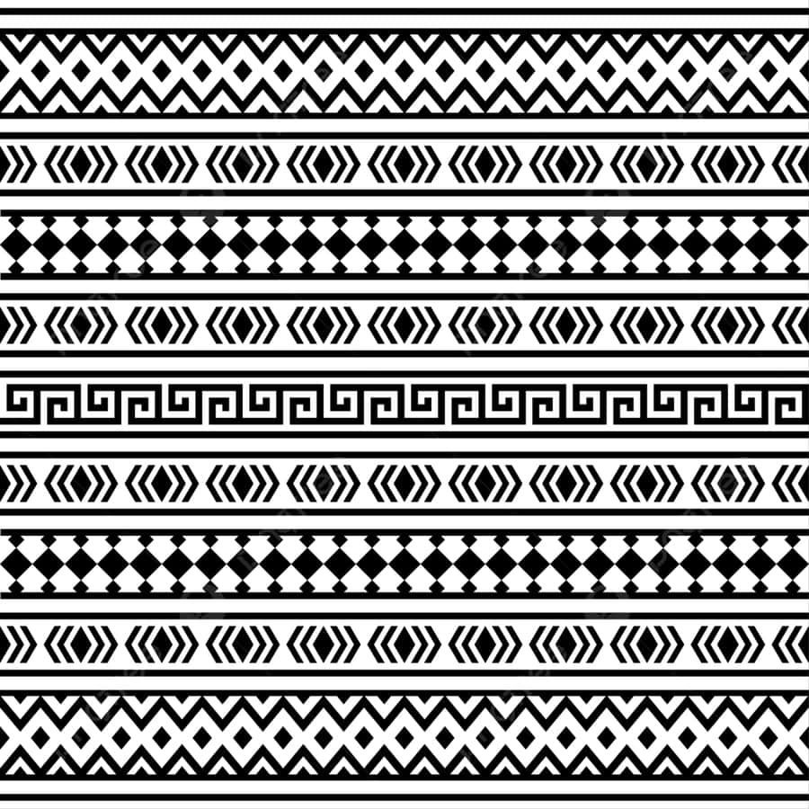 Sort Hvid Aztec Mønstre
