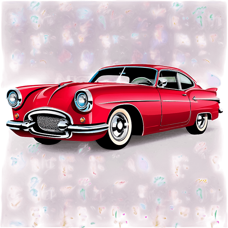 Retro Cartoon Car PNG gxf