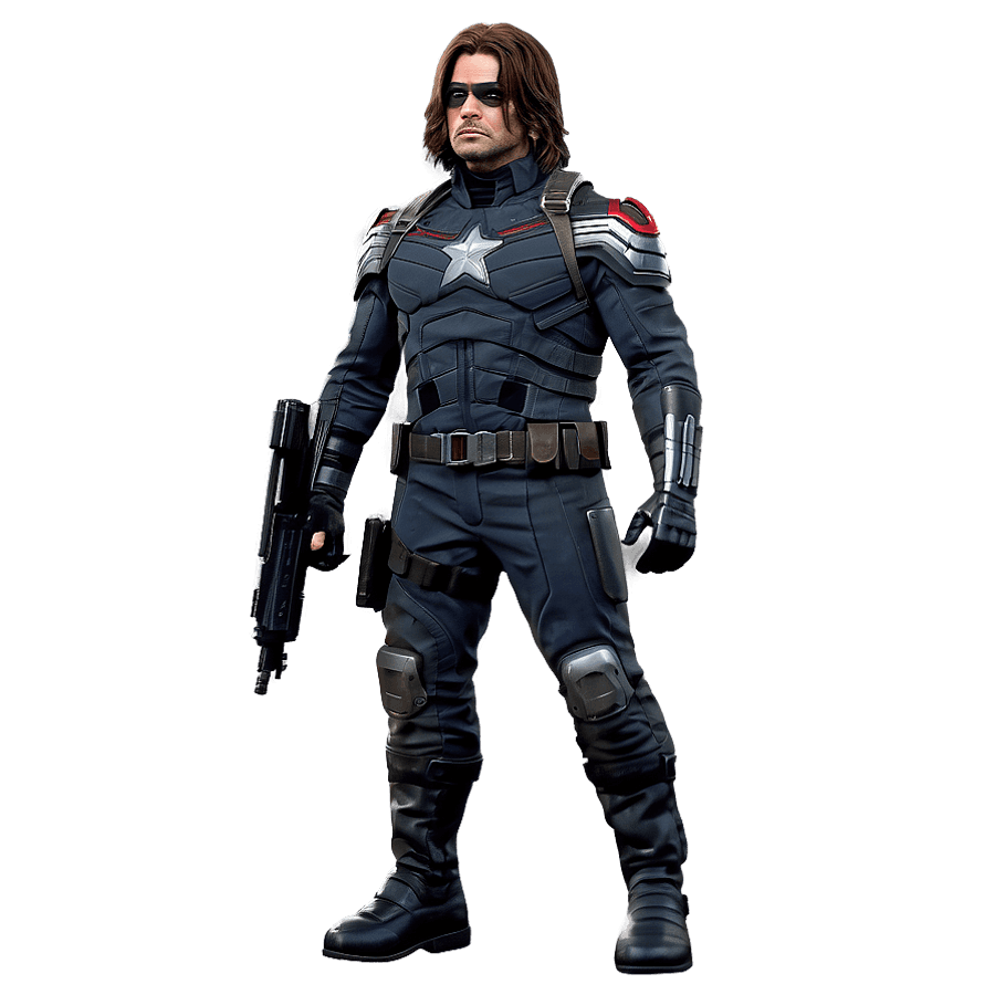 Winter Soldier Artwork PNG xco13