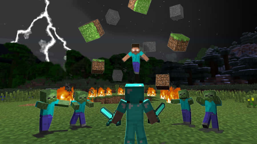Bereitedeine Waffen vor, um den mysteriösen Herobrine in Minecraft zu bekämpfen!