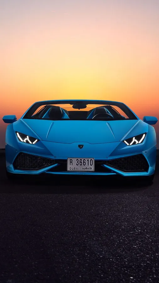 Blue Lamborghini Iphone