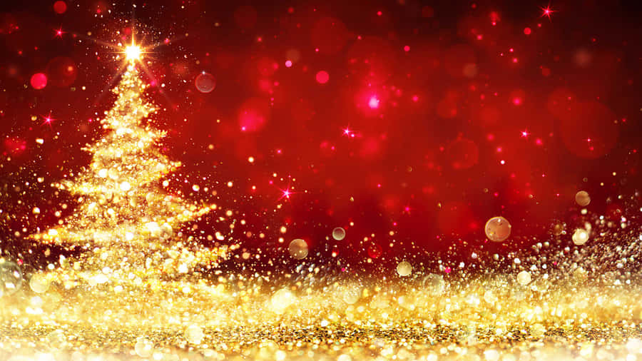 MachenSie sich bereit für Weihnachten mit einem festlichen roten Hintergrund