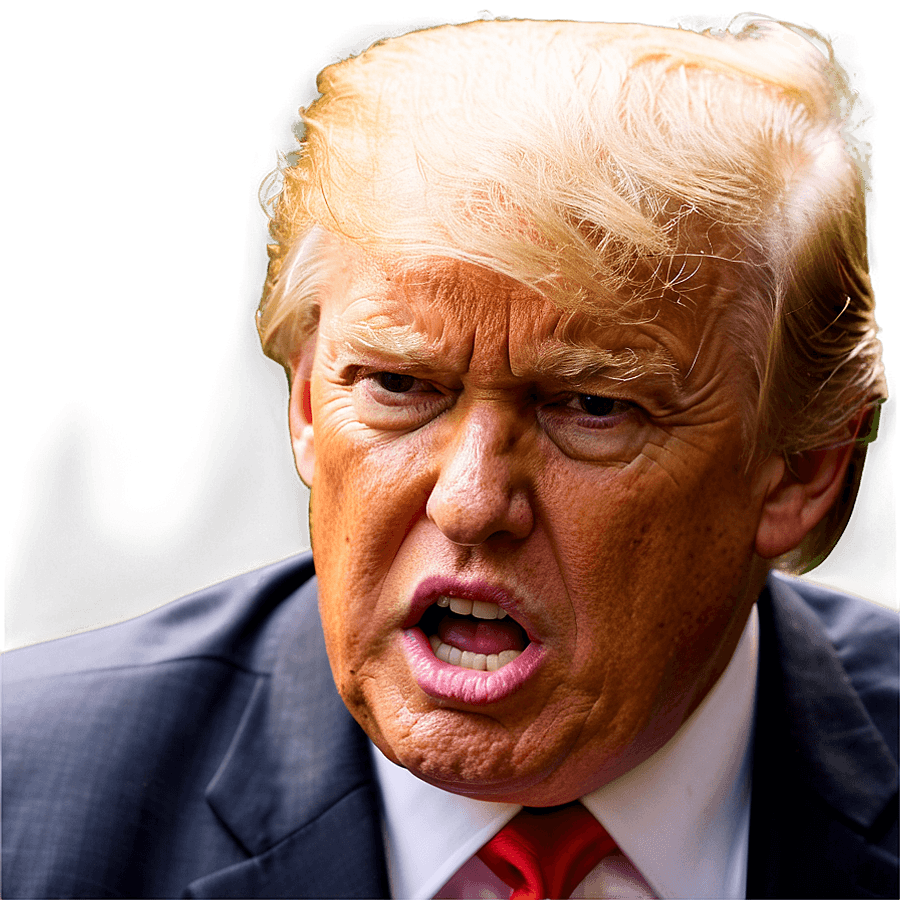 Trump Angry Face PNG qyr
