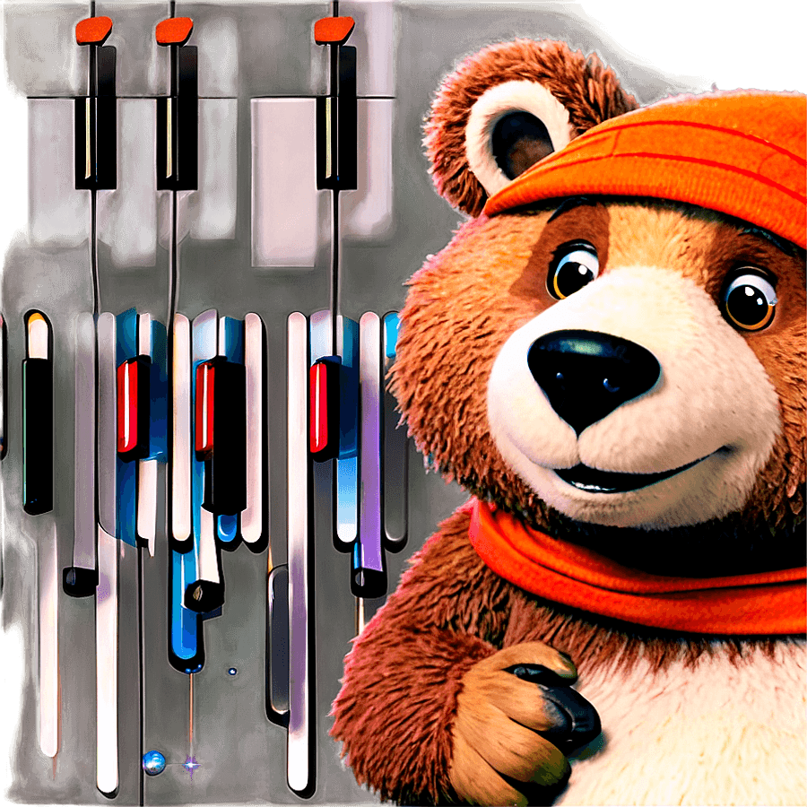 Masha Y El Oso Music Lessons PNG 05262024