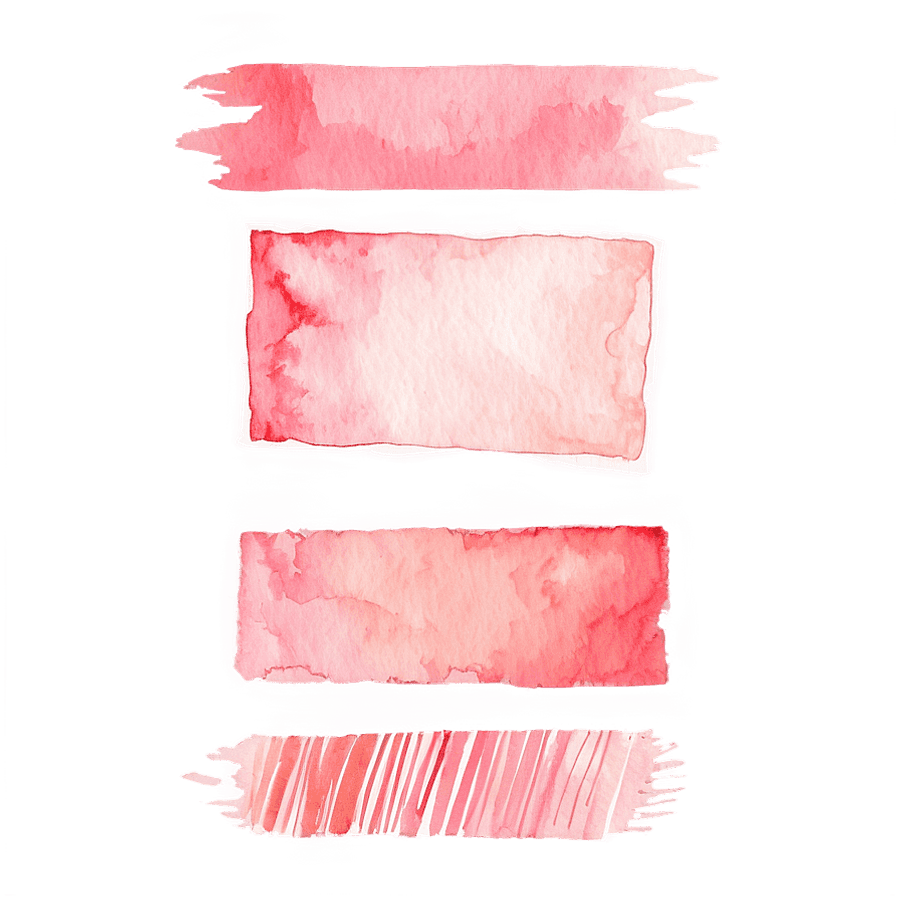Blush Pink Watercolor PNG 28