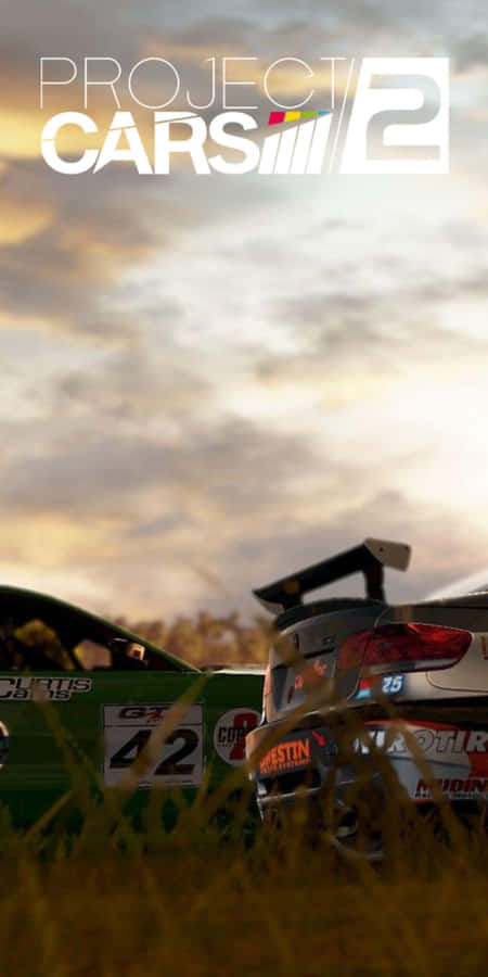 Carroesportivo ao pôr do sol, papel de parede para celular Pixel 3 do jogo Project Cars 2.