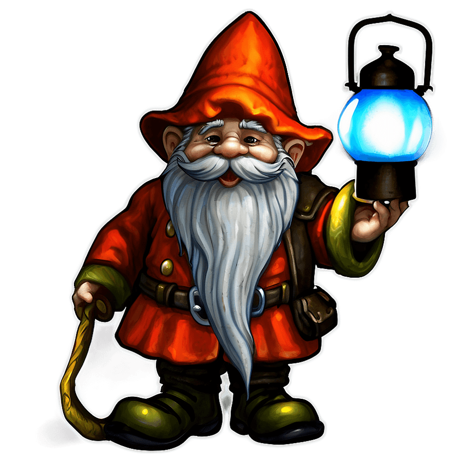 Gnome with Lantern PNG 05252024
