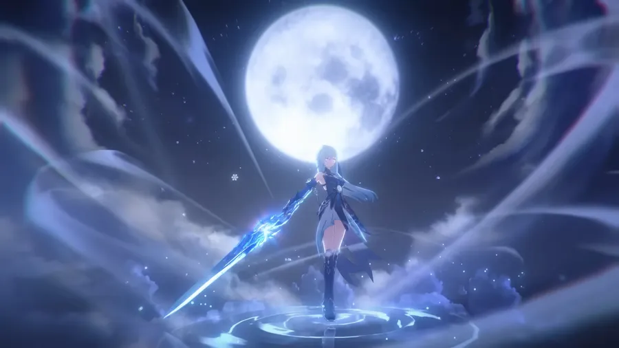Moonlit Warriorwith Sword