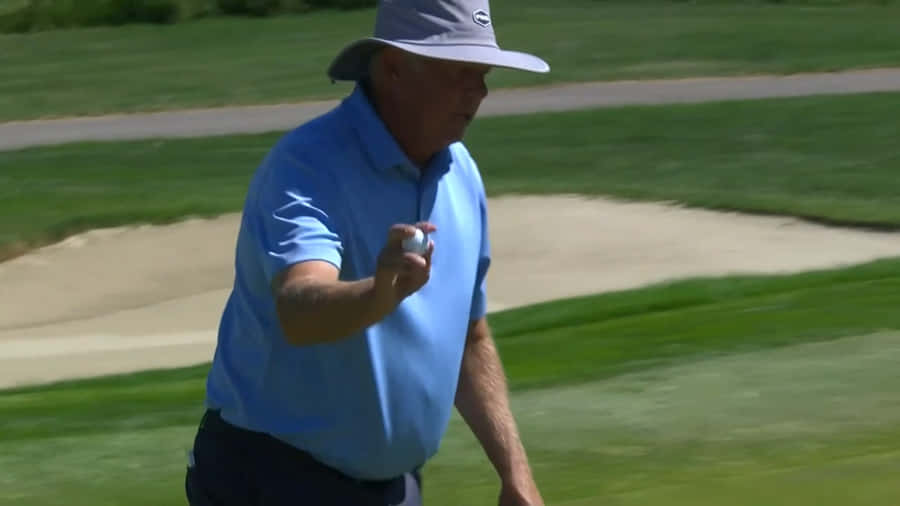 KirkTriplett auf einem Golfplatz